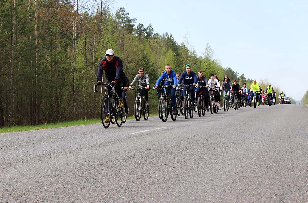 Велопробег, приуроченный к 72-й годовщине Победы в Великой Отечественной  войне, состоялся на Кличевщине в субботу, 6 мая