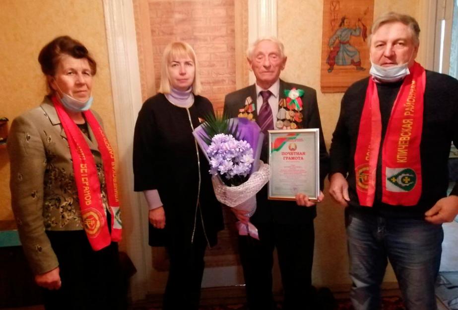 95-летний юбилей отметил уважаемый ветеран из Кличевского района