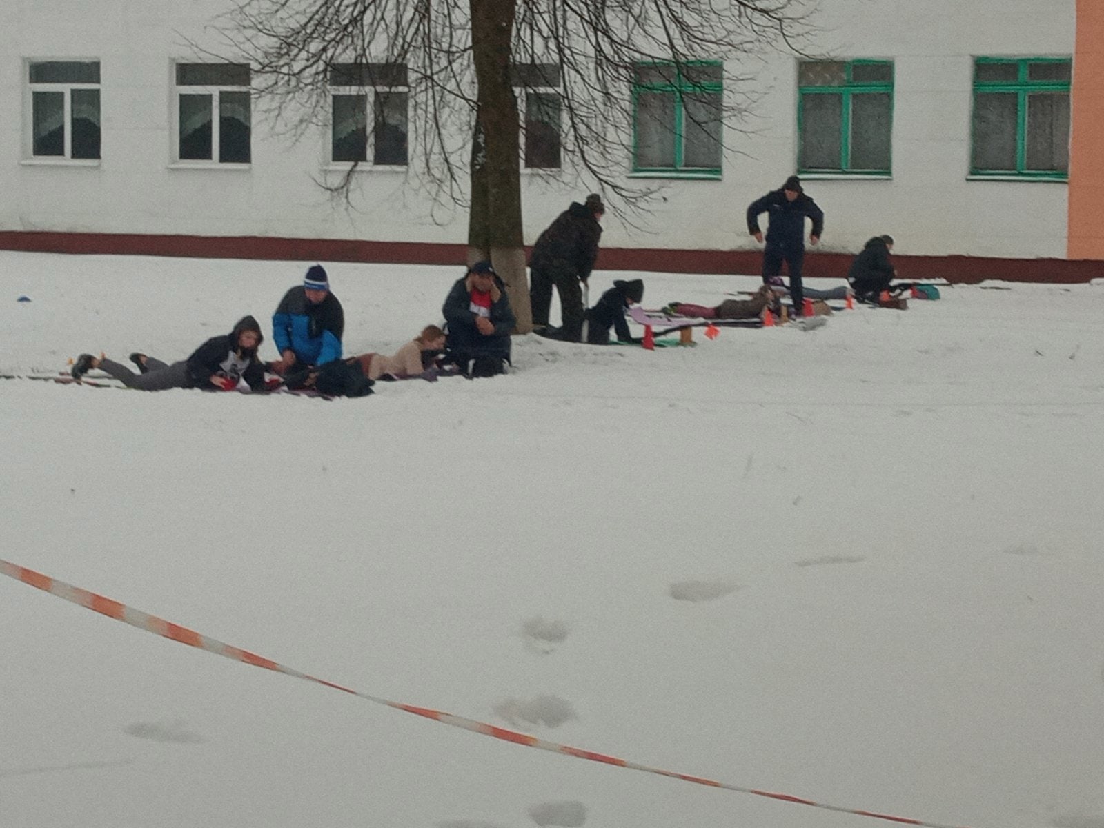 В рамках 35 спартакиады проводилось первенство района по биатлону “Снежный снайпер”